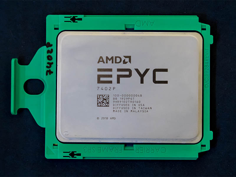 CPU AMD EPYC 7402P (24C/48T, 2.80 GHz, 128MB)
