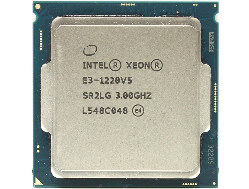 CPU INTEL XEON E3-1220 V5 (4C/4T, 3.30 GHZ, 8MB CACHE)