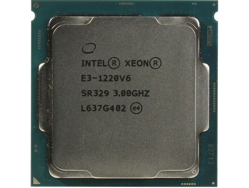 CPU INTEL XEON E3-1220 V6 (4C/4T, 3.00 GHZ, 8MB CACHE)
