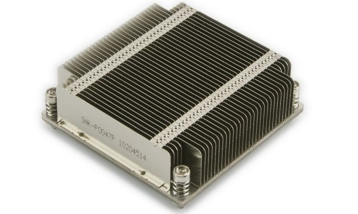 HEATSINK SUPERMICRO SNK-P0047P 1U PASSIVE CPU HEAT SINK SOCKET LGA2011 SQUARE ILM