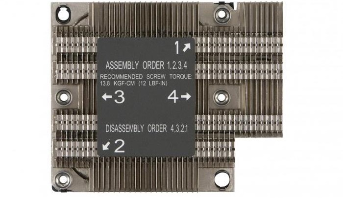 HEATSINK SUPERMICRO SNK-P0067PD 1U PASSIVE CPU HEAT SINK SOCKET LGA3647-0