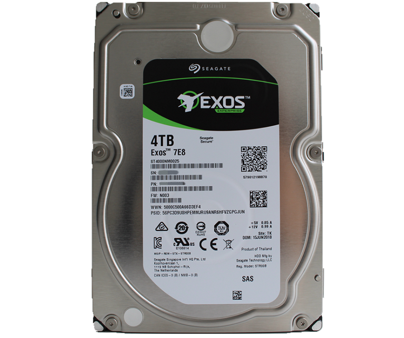 Ổ Cứng HDD SEAGATE EXOS 7E8 4TB 512N SAS (ST4000NM0025)