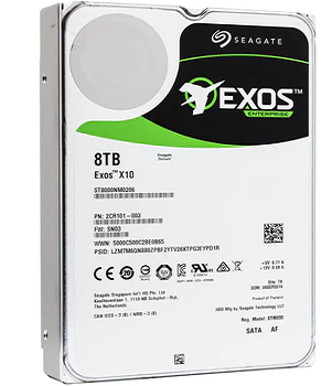 Ổ cứng HDD Seagate EXOS X10 8TB 4Kn SATA 6Gbps 7200RPM 3.5in (ST8000NM0206)