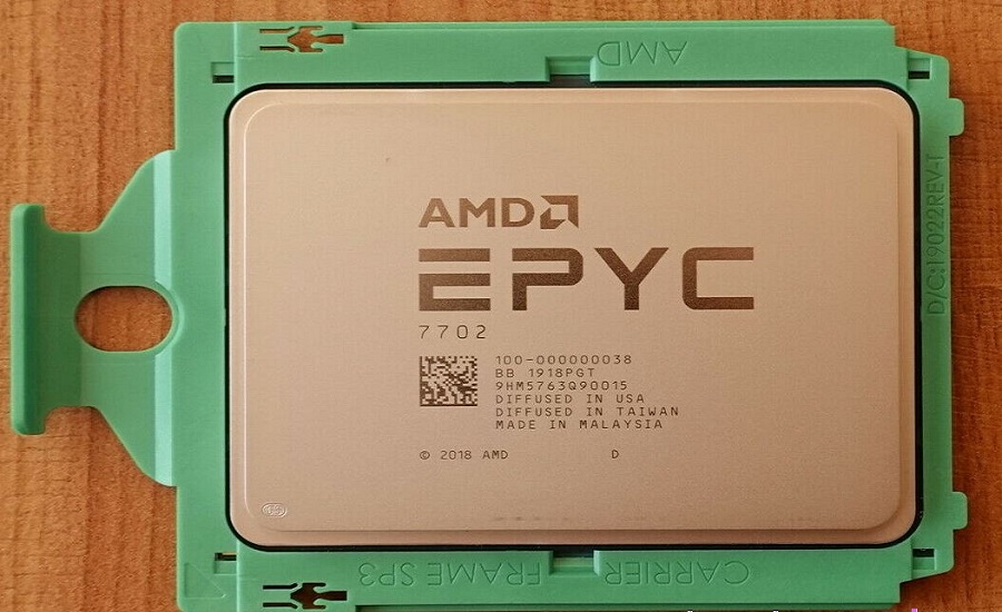 CPU AMD EPYC 7702 (64C/128T, 2.00 GHz, 256MB)