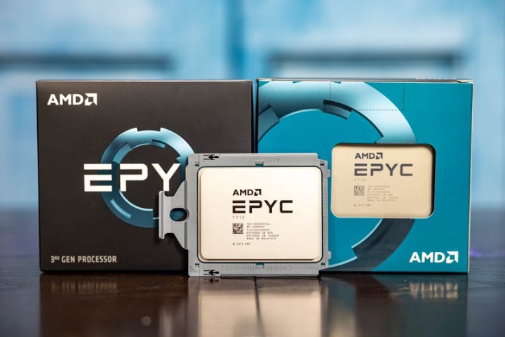 CPU AMD EPYC 7763 (64C/128T, 2.45 GHz, 256MB)