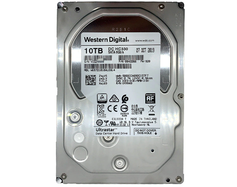 HDD WD ULTRASTAR DC HC330 10TB 3.5INCH SATA 6GB/S 512E (WUS721010ALE6L4)