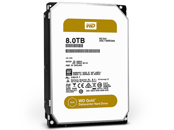 Ổ Cứng Server HDD WESTERN WD GOLD 8TB (WD8002FRYZ)