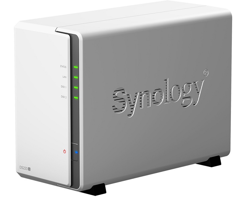 Nas Synology DS220j thiết kế nhỏ gon, đẹp mắt