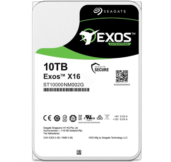 Ổ Cứng HDD Seagate EXOS X16 10TB 512e/4Kn SAS 12Gbps 7200RPM 3.5in (ST10000NM002G)