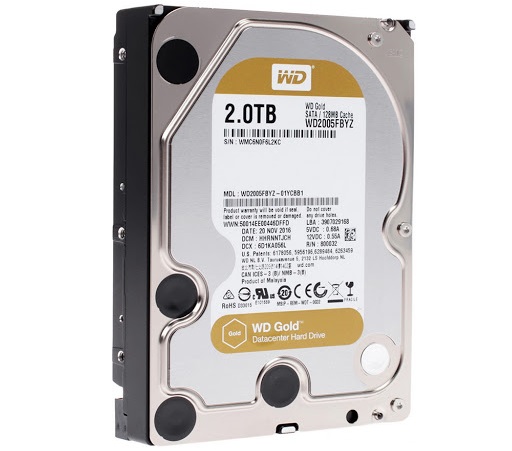 Ổ cứng HDD WESTERN WD GOLD 2TB (WD2005FBYZ) dành cho máy chủ