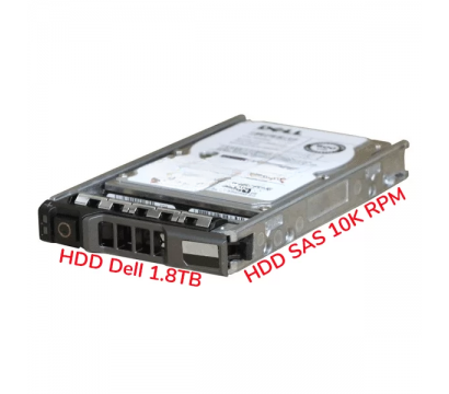 HDD DELL 1.8TB 10K RPM SAS 12GBPS 512N 2.5INCH