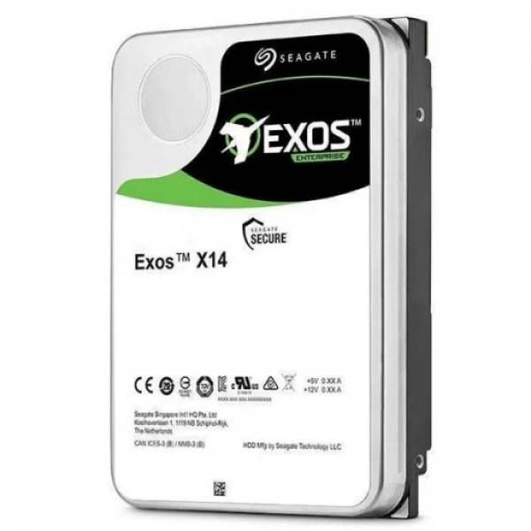 SEAGATE EXOS X14 14TB 512E/4KN SATA 6GBPS 7200RPM 3.5IN (ST14000NM0018) - 1