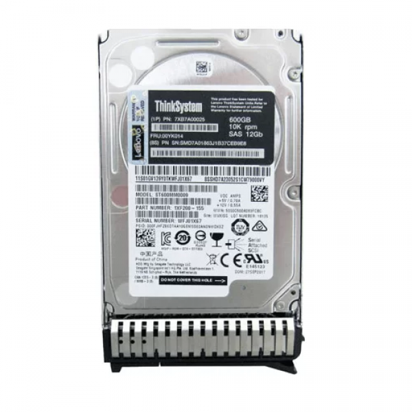 LENOVO THINKSYSTEM 2.5″ 600GB 10K SAS 12GB HOT SWAP 512N HDD (7XB7A00025) - 1