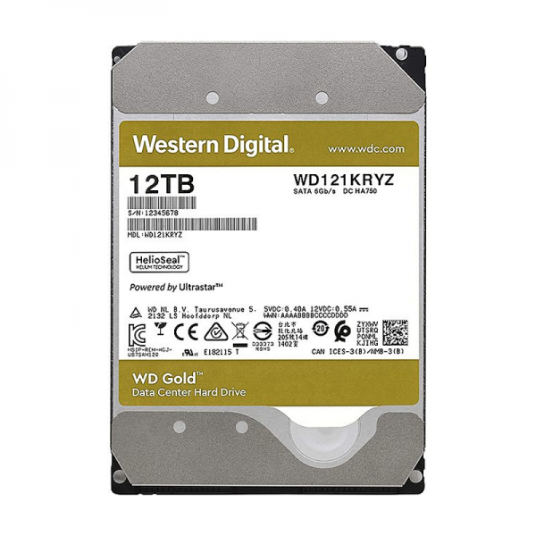 HDD WESTERN WD GOLD 12TB (WD121KRYZ) - 2