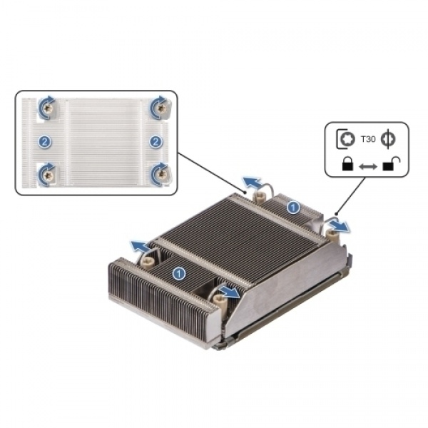 Heatsink Dell PowerEdge R650xs - 2