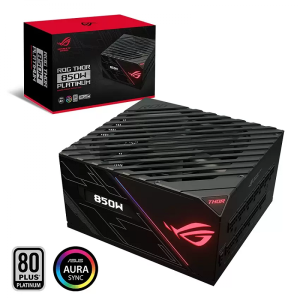 Nguồn Asus ROG Thor 850W Platinum – RGB 850W 80 Plus Platinum Full Modular
